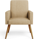 Kit 02 Poltronas Decorativa Para Sala De Estar Maria W01 Pés