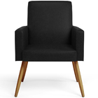 Kit 02 Poltronas Decorativa Para Sala De Estar Maria W01 Pés