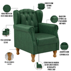 Kit 02 Poltronas Decorativa Para Sala De Estar Yara P02 Facto