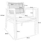 Kit 02 Poltronas Decorativa Para Sala Estar Madeira Tela Sint