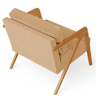 Kit 02 Poltronas Decorativa Para Sala Pietra Estrutura De Mad