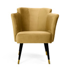 Kit 02 Poltronas Decorativa Pés Palito Duo New Bronze Sabrina