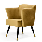 Kit 02 Poltronas Decorativa Pés Palito Duo New Bronze Sabrina