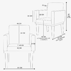 Kit 02 Poltronas Decorativa Reforçada Oferta - Balaqui Decor