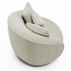 Kit 02 Poltronas Decorativa Sala De Estar Base Fixa De Madeir