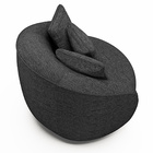 Kit 02 Poltronas Decorativa Sala De Estar Base Fixa De Madeir