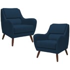 Kit 02 Poltronas Decorativa Sala De Estar E Recepção Gooby D0