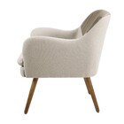 Kit 02 Poltronas Decorativa Sala De Estar Pés Palito  Chambor