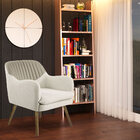 Kit 02 Poltronas Decorativa Sala De Estar Pés Palito  Chambor