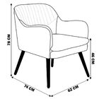 Kit 02 Poltronas Decorativa Sala De Estar Pés Palito  Chambor