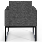 Kit 02 Poltronas Decorativa Sala E Recepção Base Fixa Metal H