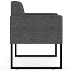 Kit 02 Poltronas Decorativa Sala E Recepção Base Fixa Metal H