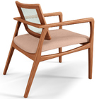 Kit 02 Poltronas Decorativa Sala Estar Madeira Tela Sintética