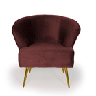 Kit 02 Poltronas Decorativa Sala Pés Palito New Bronze Íris D