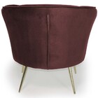 Kit 02 Poltronas Decorativa Sala Pés Palito New Bronze Íris D