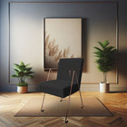 Kit 02 Poltronas Decorativa Taina Suede Base Metálica Industr