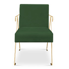 Kit 02 Poltronas Decorativa Taina Suede Base Metálica Industr