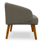 Kit 02 Poltronas Decorativa Virgínia Veludo Cappuccino - Mont