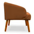Kit 02 Poltronas Decorativa Virgínia Veludo Terracota - Monta