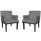 Kit 02 Poltronas Decorativa Vitória Sala E Recepção Com Base
