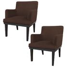 Kit 02 Poltronas Decorativa Vitória Sala E Recepção Com Base