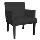 Kit 02 Poltronas Decorativa Vitória Sala E Recepção Com Base