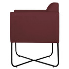 Kit 02 Poltronas Decorativas Andréia Base X Preta Suede - Bor