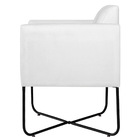 Kit 02 Poltronas Decorativas Andréia Base X Preta Suede - Bra