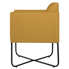 Kit 02 Poltronas Decorativas Andréia Base X Preta Suede - Mos