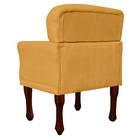 Kit 02 Poltronas Decorativas Anita Pés Luis Xv Suede  Mostard