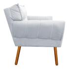 Kit 02 Poltronas Decorativas Anitta Suede Cinza com Strass -