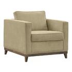 Kit 02 Poltronas Decorativas Aspen Suede Bege Dmonegatto