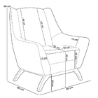 Kit 02 Poltronas Decorativas Base Em Madeira Juliet D02 Coran