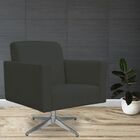 Kit 02 Poltronas Decorativas Base Giratória Para Sala De Esta