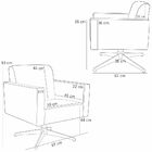 Kit 02 Poltronas Decorativas Base Giratória Para Sala De Esta