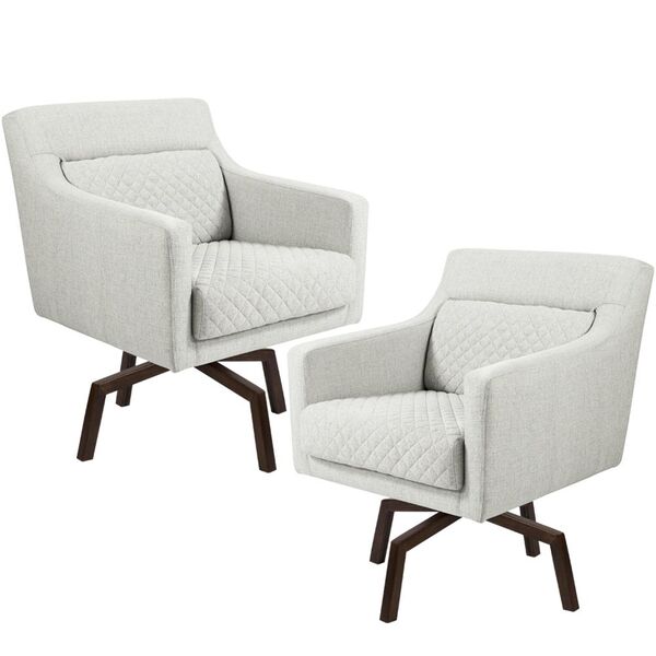 Kit 02 Poltronas Decorativas Base Ka Giratória Marrie D02 Tre