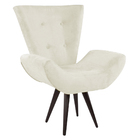 Kit 02 Poltronas Decorativas Bella Com Pés Palito Suede Bege