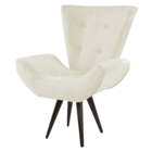 Kit 02 Poltronas Decorativas Bella Suede Bege Para Sala E Qua