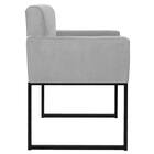 Kit 02 Poltronas Decorativas Bellinha Base De Ferro Preto Cor