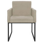 Kit 02 Poltronas Decorativas Bellinha Base De Ferro Preto Cor