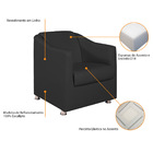 Kit 02 Poltronas Decorativas Catar Corano -  Doce Sonho Móvei