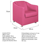 Kit 02 Poltronas Decorativas Catar Corano -  Doce Sonho Móvei