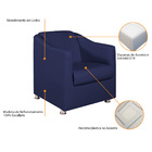 Kit 02 Poltronas Decorativas Catar Corano -  Doce Sonho Móvei