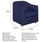 Kit 02 Poltronas Decorativas Catar Corano -  Doce Sonho Móvei