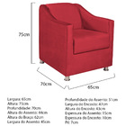 Kit 02 Poltronas Decorativas Catar Suede -  Amarena Móveis -