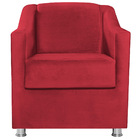 Kit 02 Poltronas Decorativas Catar Suede -  Amarena Móveis -