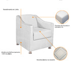 Kit 02 Poltronas Decorativas Catar Suede -  Amarena Móveis -