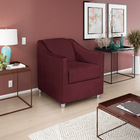 Kit 02 Poltronas Decorativas Catar Suede -  Doce Sonho Móveis