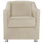 Kit 02 Poltronas Decorativas Catar Suede -  Doce Sonho Móveis