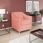 Kit 02 Poltronas Decorativas Catar Suede -  Doce Sonho Móveis